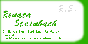 renata steinbach business card